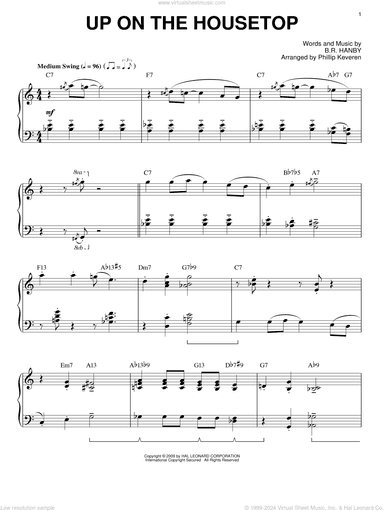 Up On The Housetop [Jazz version] (arr. Phillip Keveren)