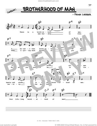 Brotherhood Of Man (Low Voice)