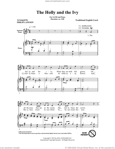 The Holly And The Ivy (arr. Philip Lawson)