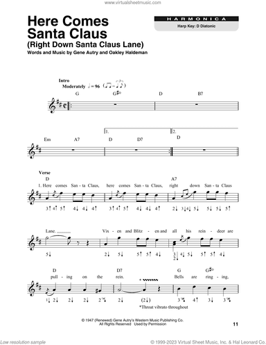 Here Comes Santa Claus (Right Down Santa Claus Lane)