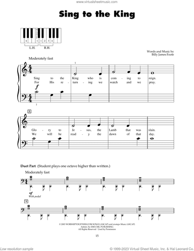 Sing To The King