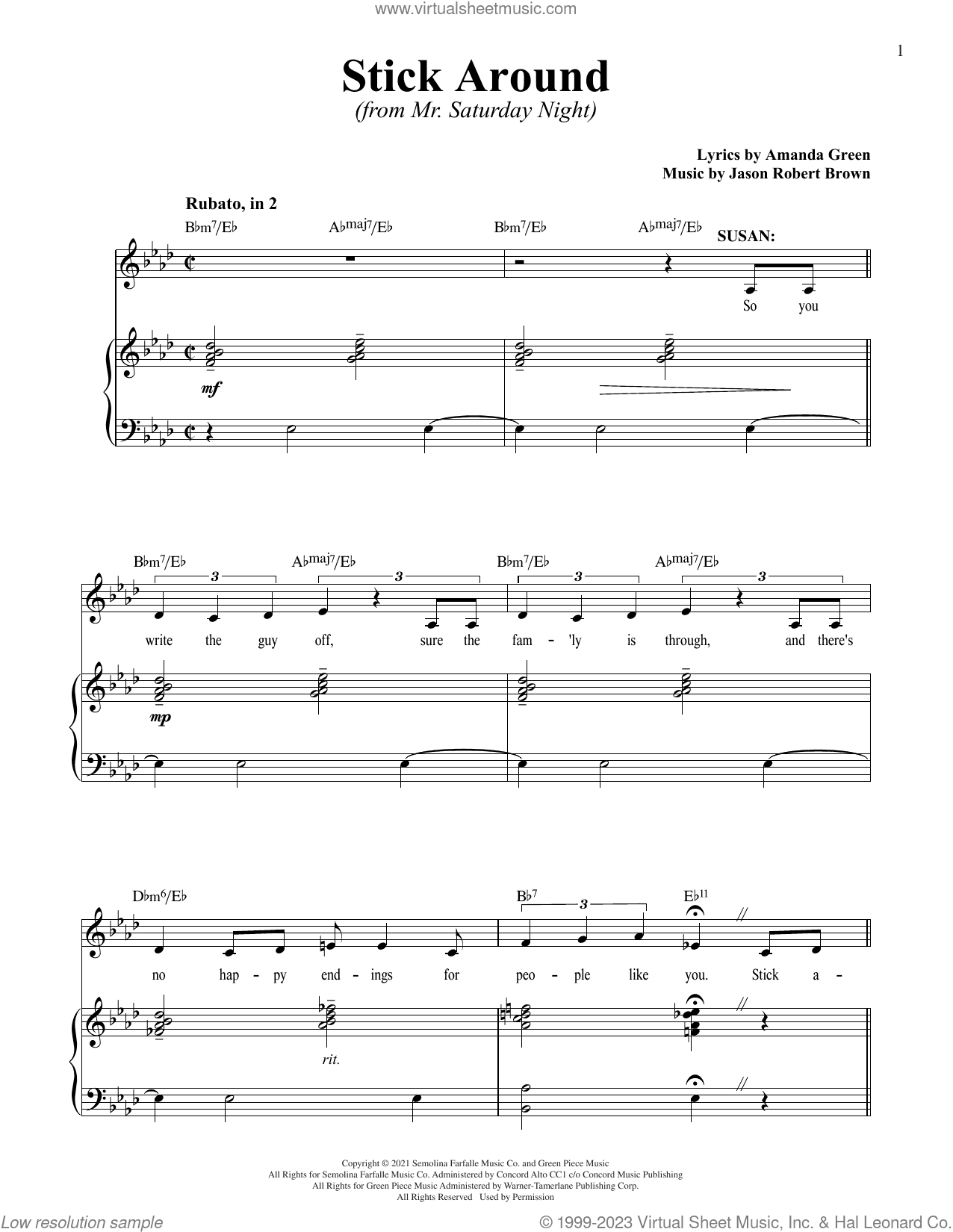 Stick Around (from Mr. Saturday Night)