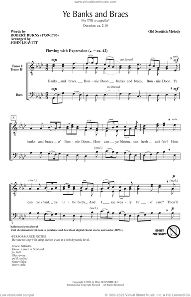 Ye Banks And Braes (arr. John Leavitt)