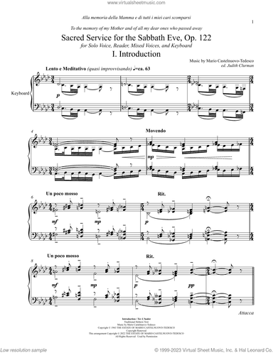 Sacred Service for the Sabbath Eve, Op. 122
