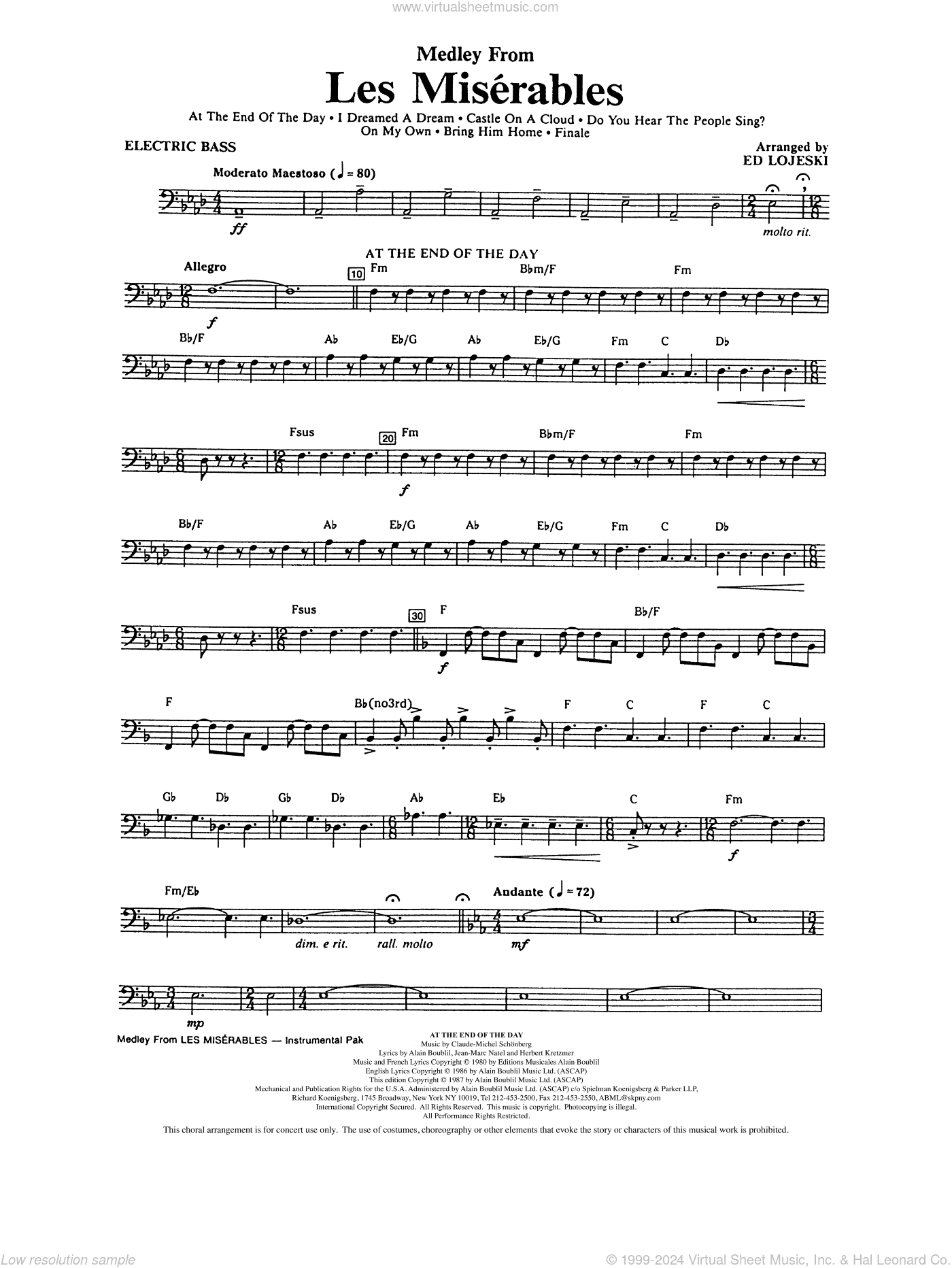 Les Miserables (Choral Medley) (arr. Ed Lojeski)