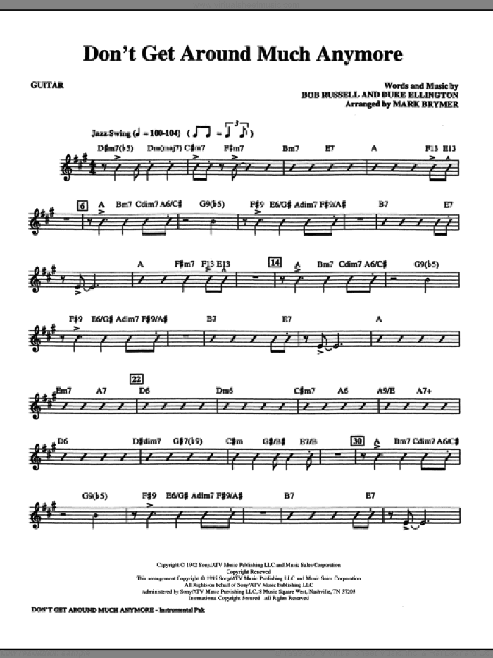 Don't Get Around Much Anymore (arr. Mark Brymer)