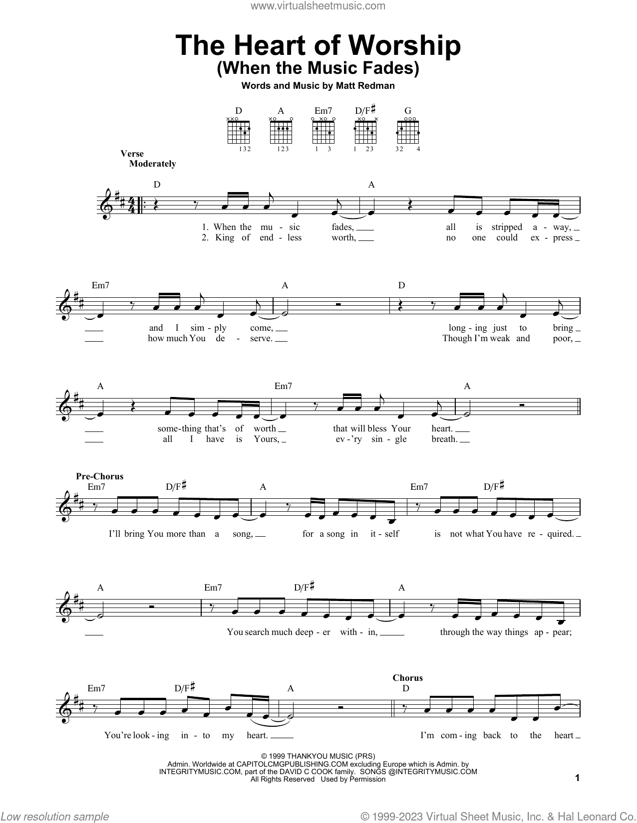 The Heart Of Worship (When The Music Fades)
