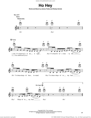Ho Hey (arr. Fred Sokolow)