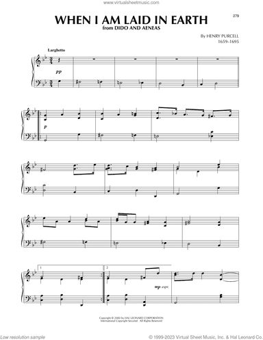 When I Am Laid In Earth (from Dido and Aeneas)