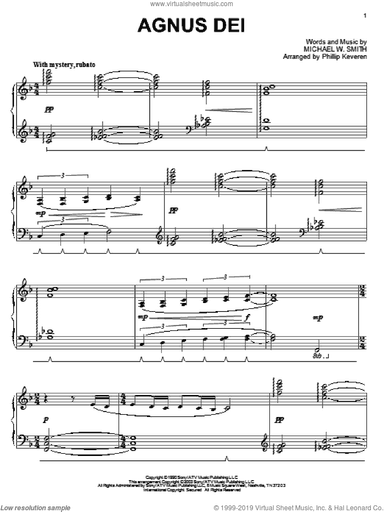 Agnus Dei (arr. Phillip Keveren)