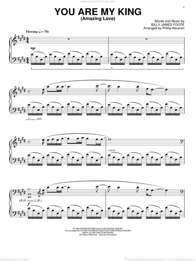 You Are My King (Amazing Love) (arr. Phillip Keveren)