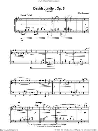Davidsbundler, Op. 6 (Lebhaft)