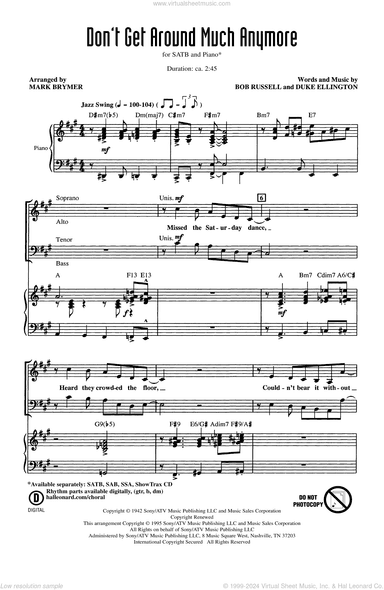 Don't Get Around Much Anymore (arr. Mark Brymer)