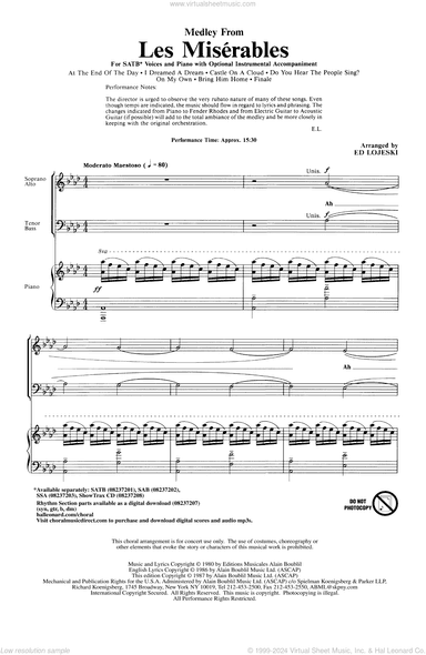 Les Miserables (Choral Medley) (arr. Ed Lojeski)