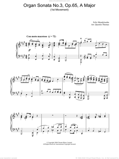 Organ Sonata No.3, Op.65, A Major