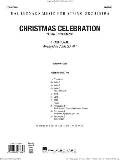 Christmas Celebration ("I Saw Three Ships") (arr. John Leavitt)