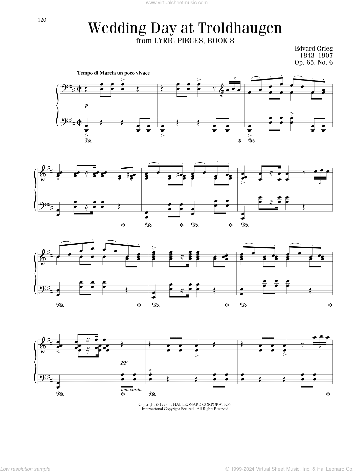 Wedding Day At Troldhaugen, Op. 65, No. 6