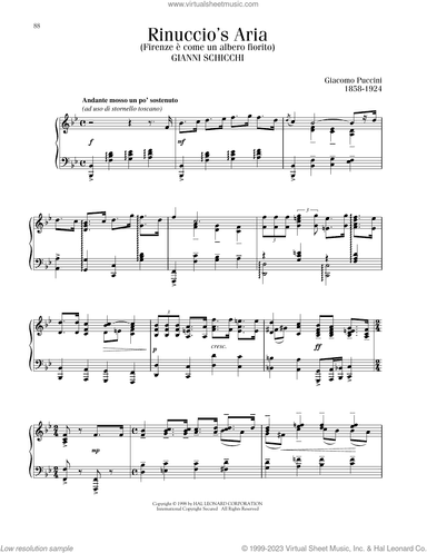 Rinuccio's Aria (Firenze E Come Un Alberto Fiorito)