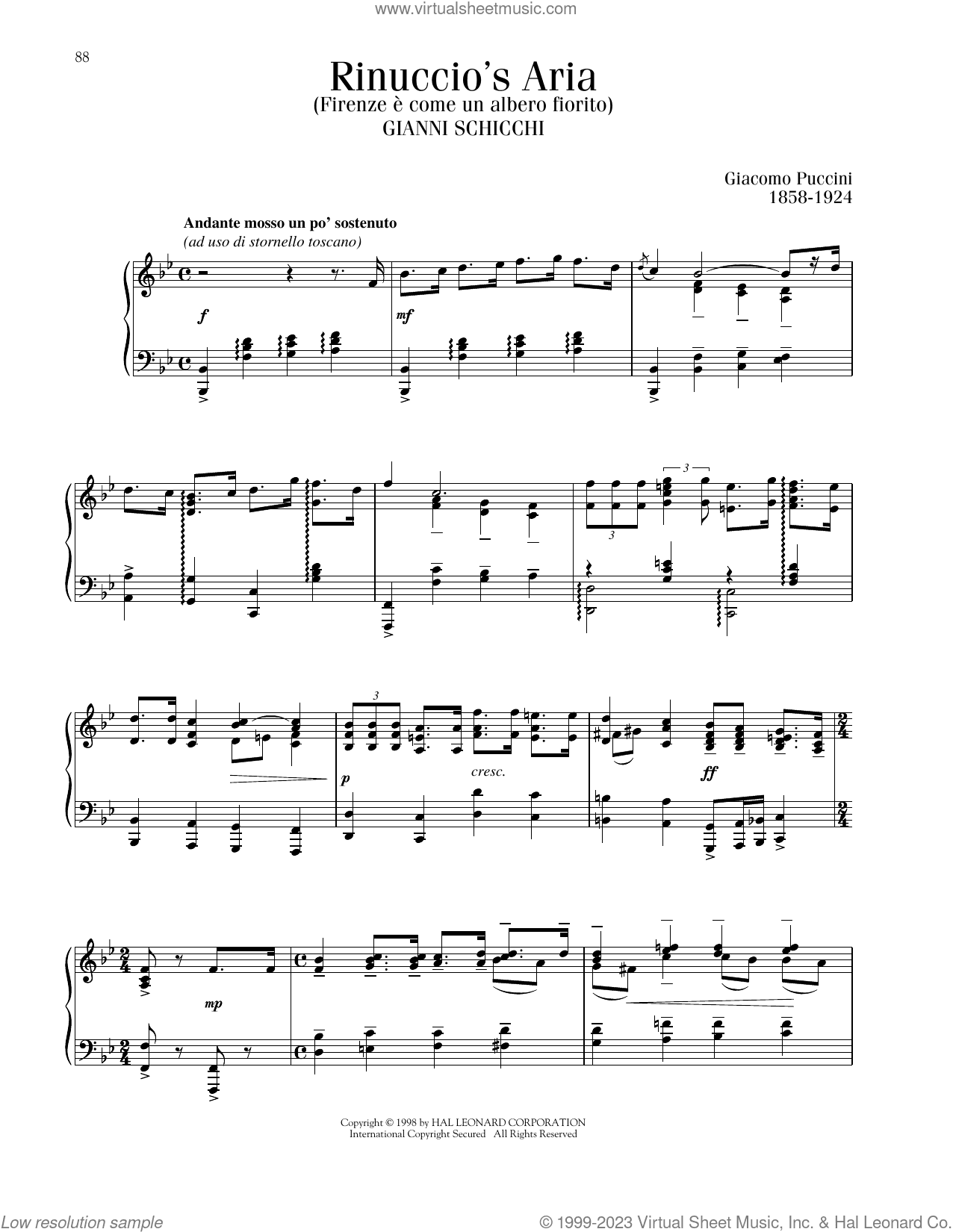 Rinuccio's Aria (Firenze E Come Un Alberto Fiorito)