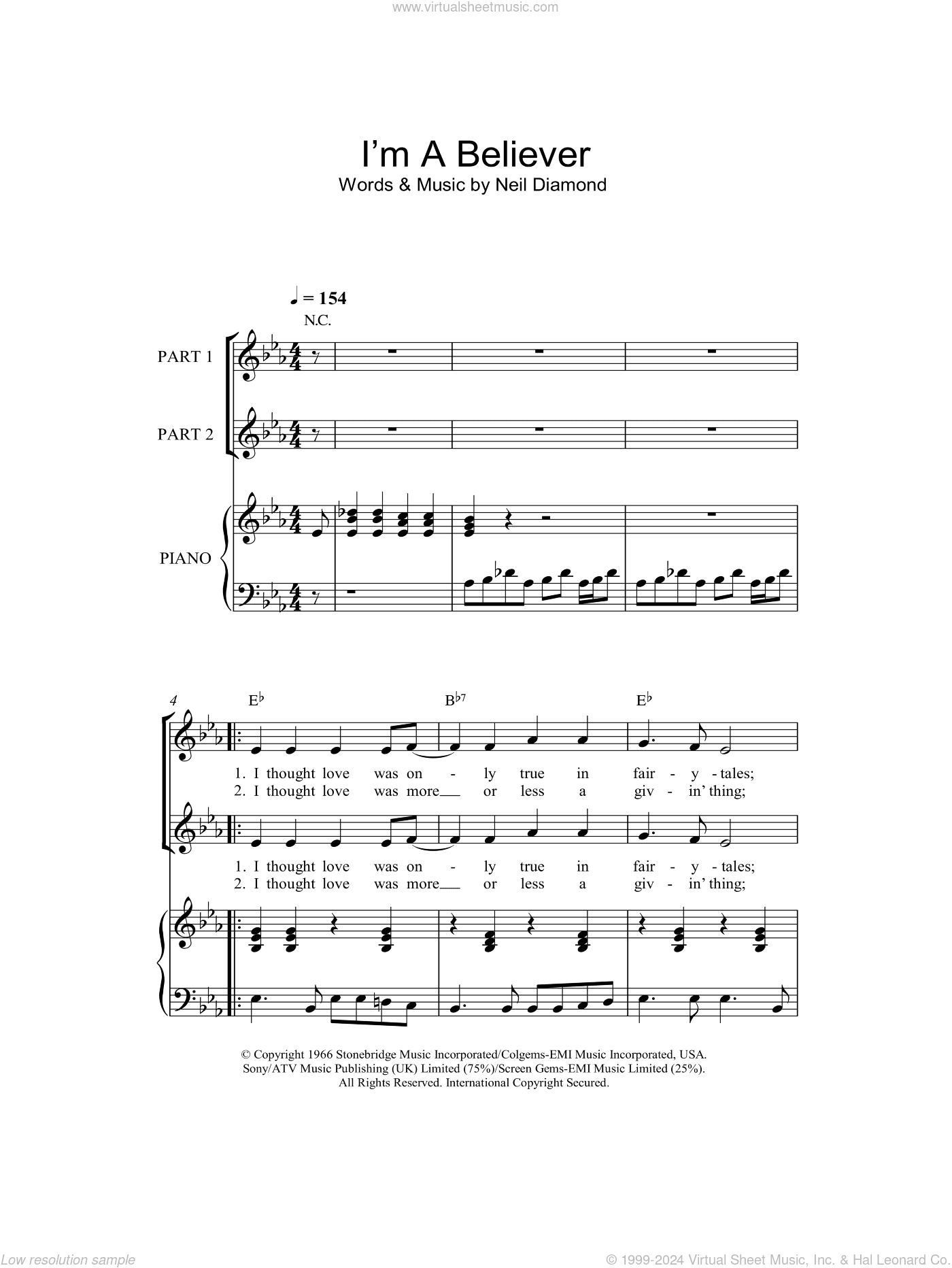 I'm A Believer (arr. Rick Hein)