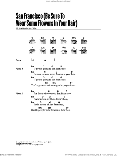 San Francisco (Be Sure To Wear Some Flowers In Your Hair)