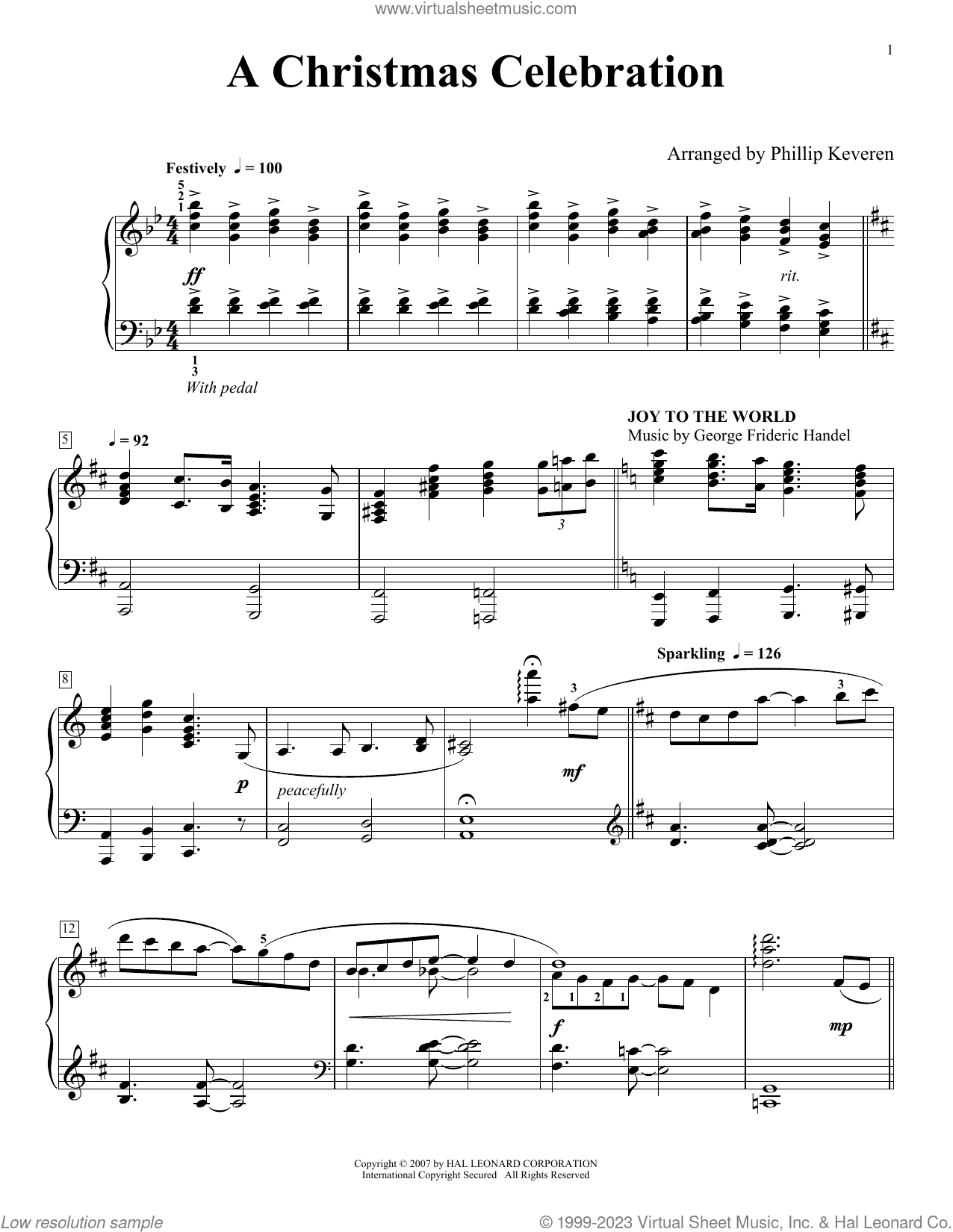 A Christmas Celebration (arr. Phillip Keveren)