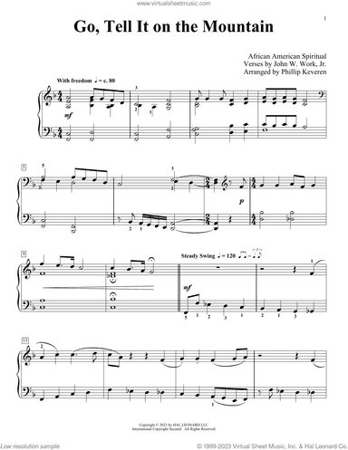 Go, Tell It On The Mountain (arr. Phillip Keveren)