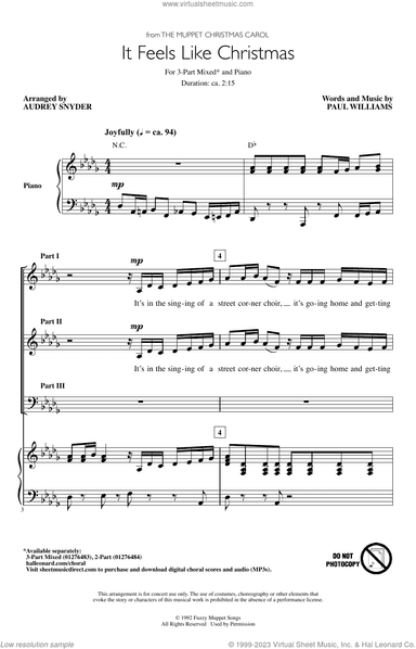 It Feels Like Christmas (from The Muppet Christmas Carol) (arr. Audrey Snyder)