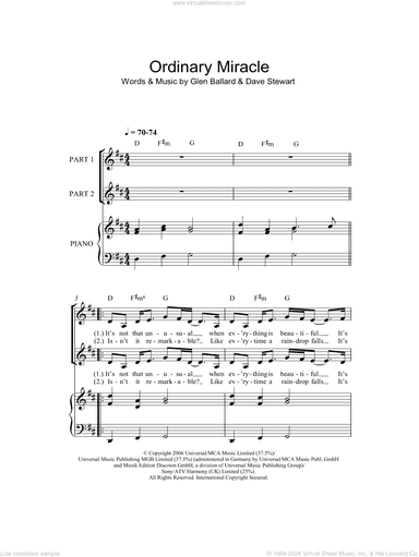 Ordinary Miracle (arr. Rick Hein)
