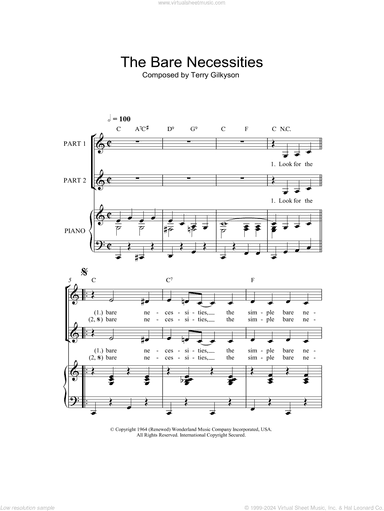 The Bare Necessities (arr. Rick Hein)