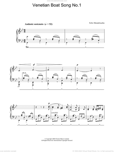 Venetian Boat Song No.1