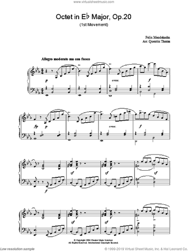 Octet in Eb Major, Op.20