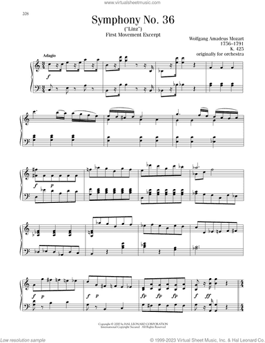 Symphony No. 36 ("Linz"), First Movement Excerpt