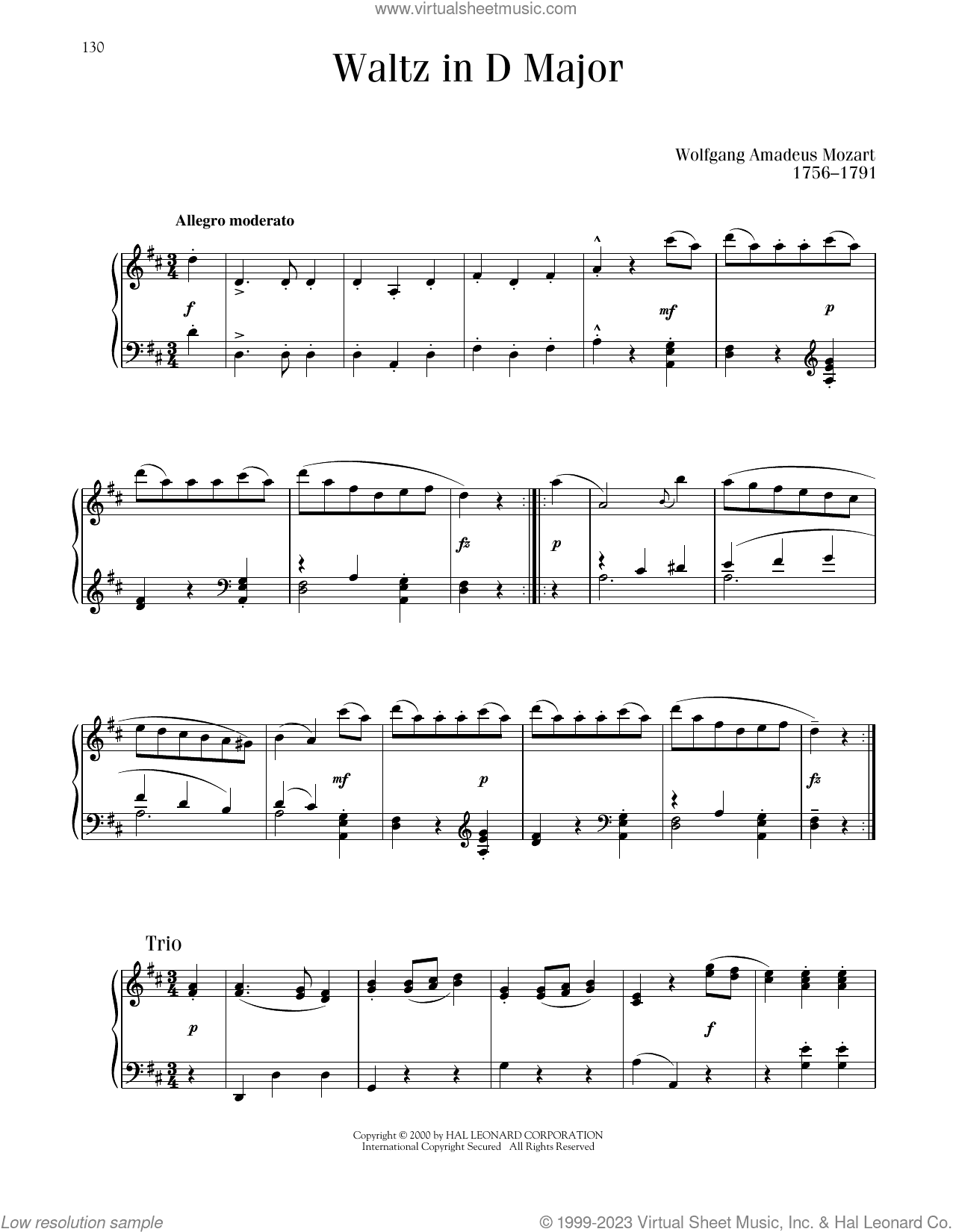 Waltz In D Major