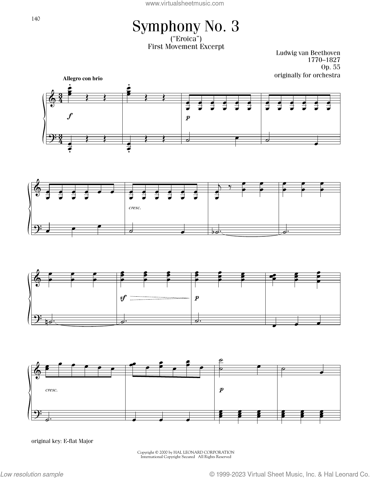 Symphony No. 3 In E-Flat Major, Op. 55
