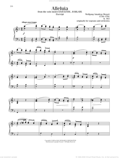 Alleluia, K. 165