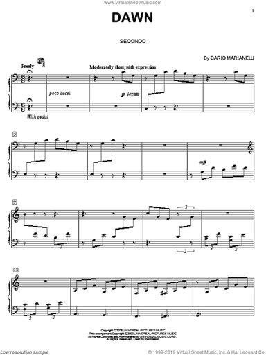 Dawn (from Pride And Prejudice) (arr. Carol Klose)