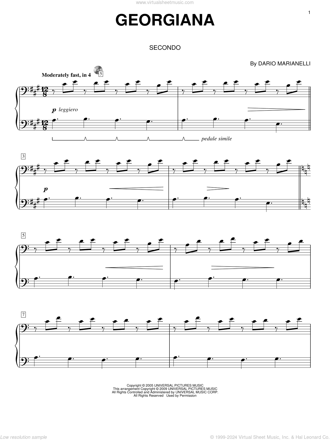 Georgiana (from Pride And Prejudice) (arr. Carol Klose)