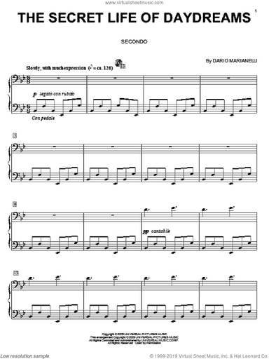 The Secret Life Of Daydreams (from Pride And Prejudice) (arr. Carol Klose)