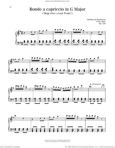 Rondo A Capriccio In Hungarian Style, Op. 129