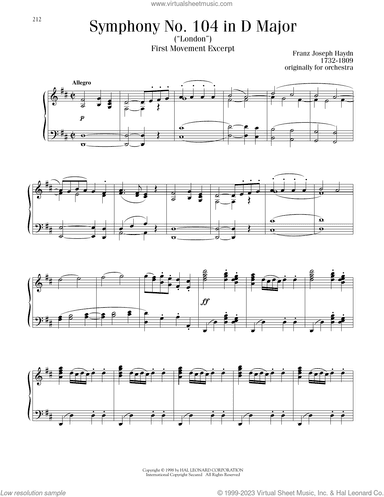 Symphony No. 104 in D Major ("London"), First Movement Excerpt