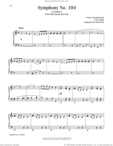 Symphony No. 104 in D Major ("London"), First Movement Excerpt
