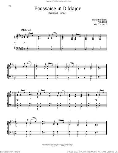 Ecossaise in D Major, Op. 33, No. 2 (German Dance)