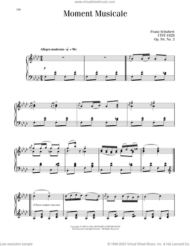 Moment Musicale, Op. 94, No. 3