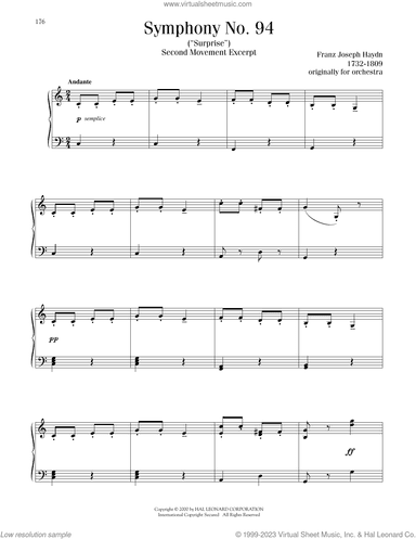Symphony No. 94 In G Major ("Surprise"), Second Movement Excerpt