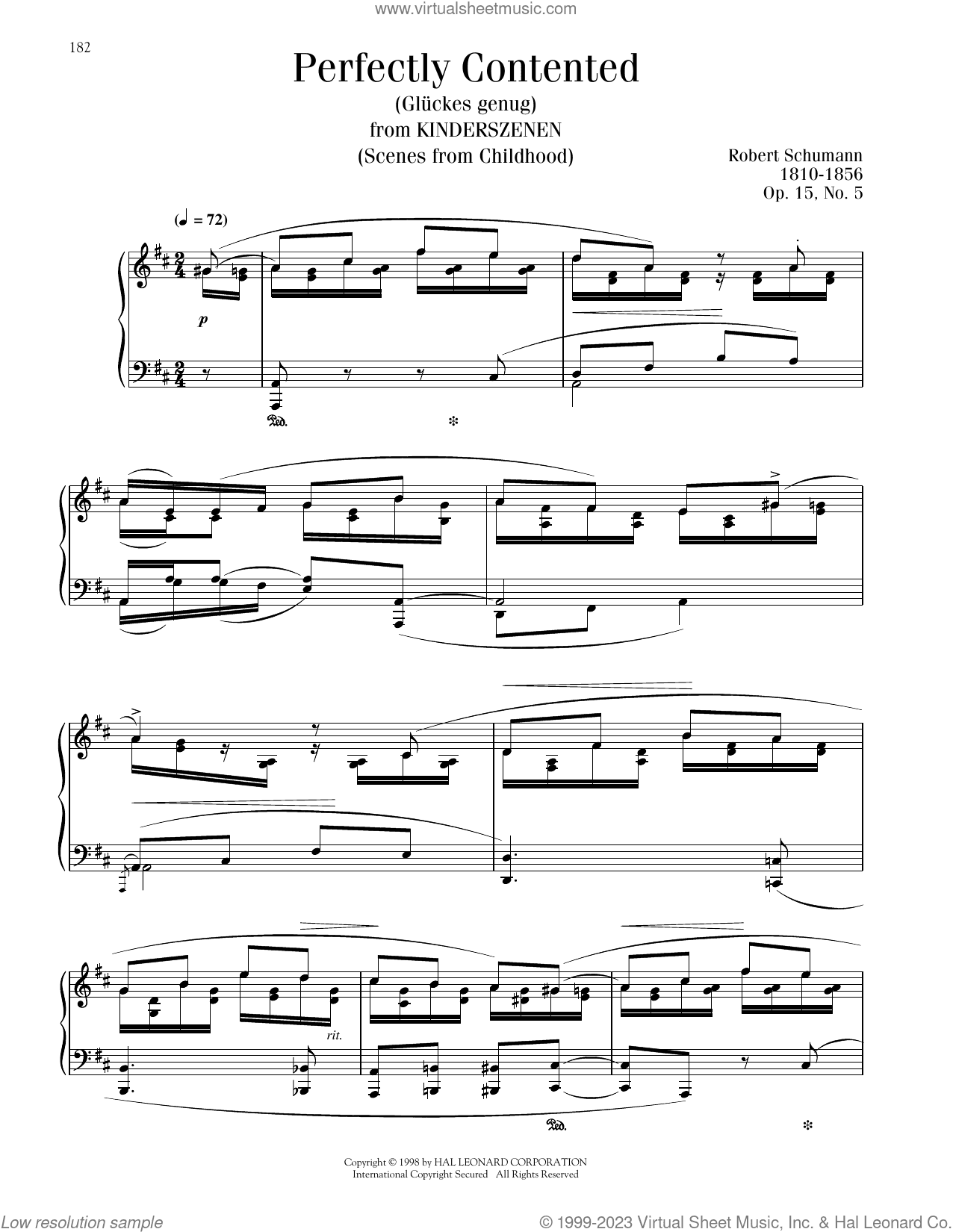 Perfectly Contented, Op. 15, No. 5