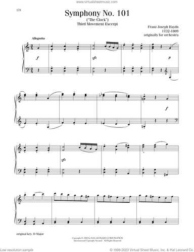 Symphony No. 101 ("The Clock"), Third Movement Excerpt