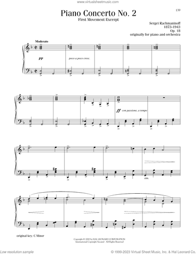 Piano Concerto No. 2, First Movement Excerpt