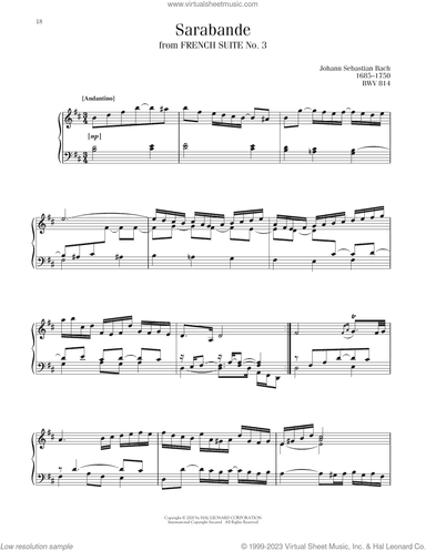 Sarabande, BWV 814