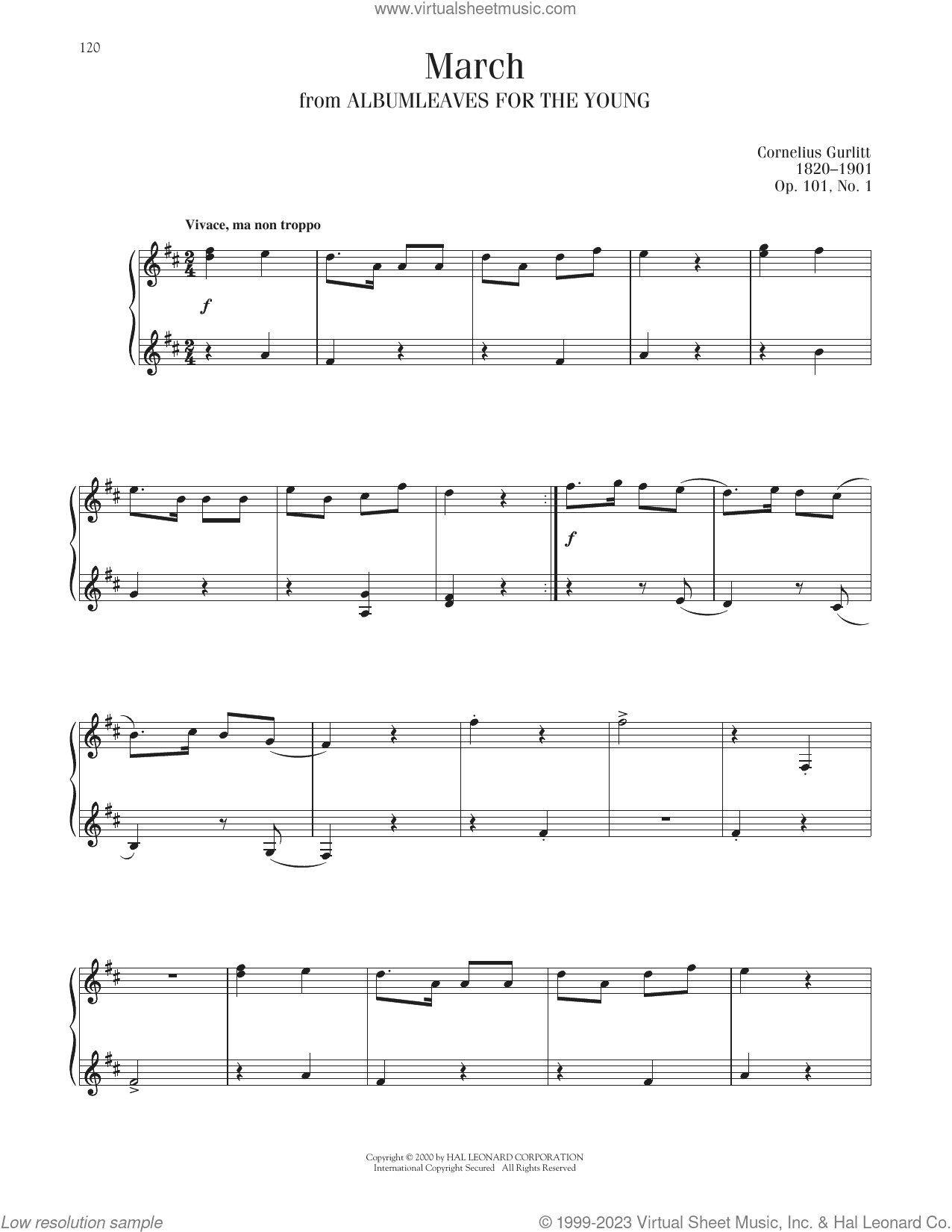 March, Op. 101, No. 1